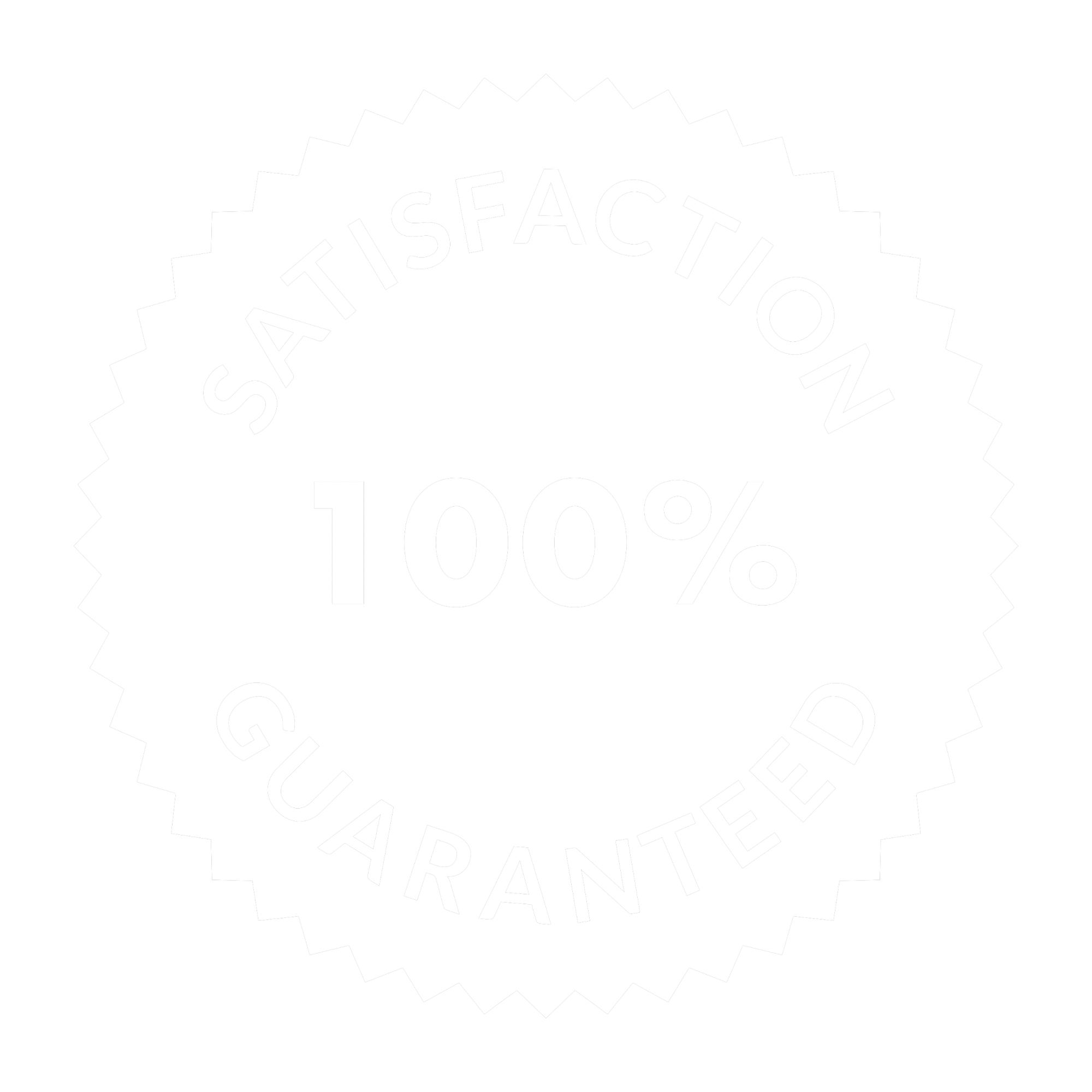 100% Satisfaction Guaranteed